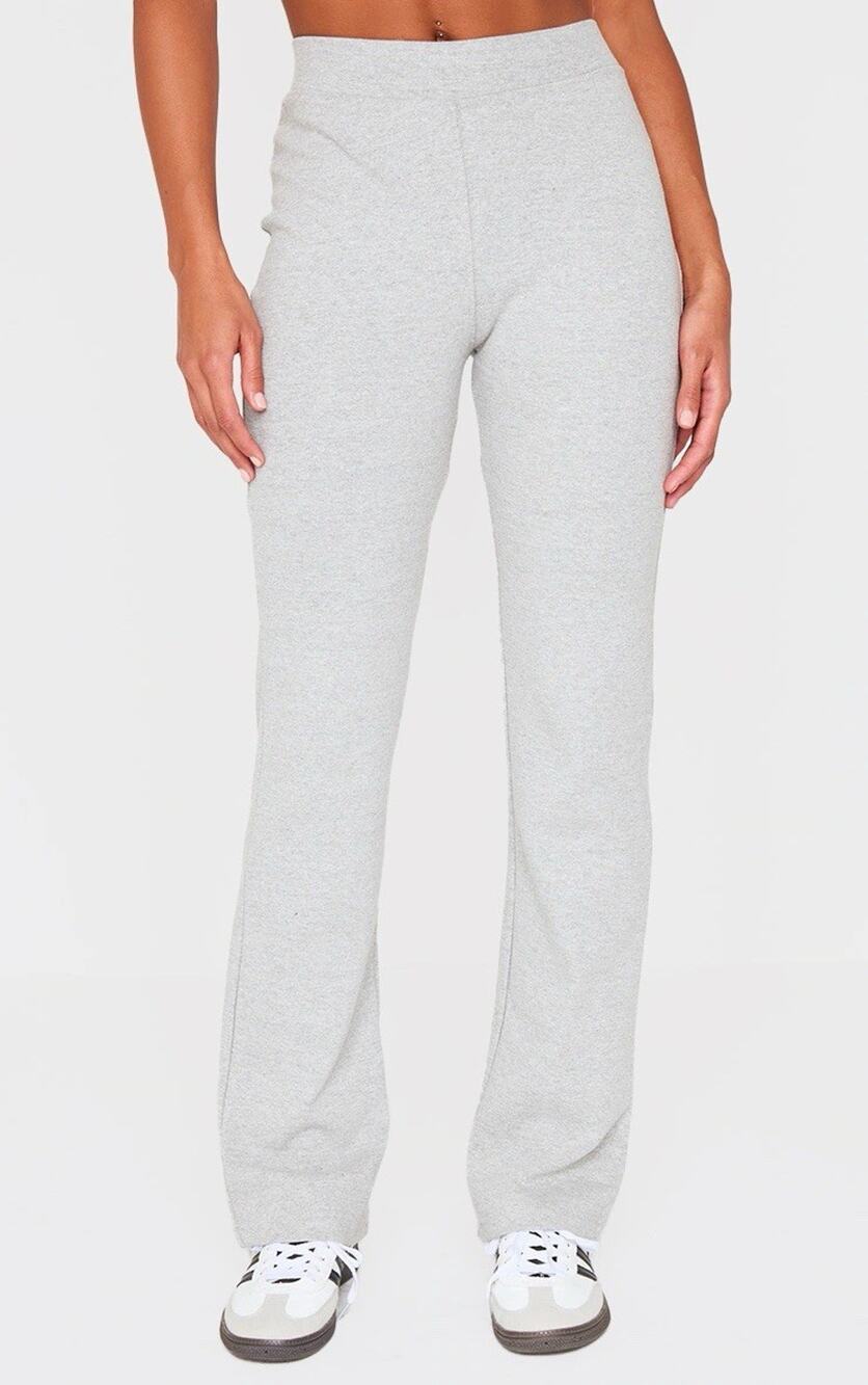 NWT PLT GREY MARL STRAIGHT LEG PANTS Large Trouser New